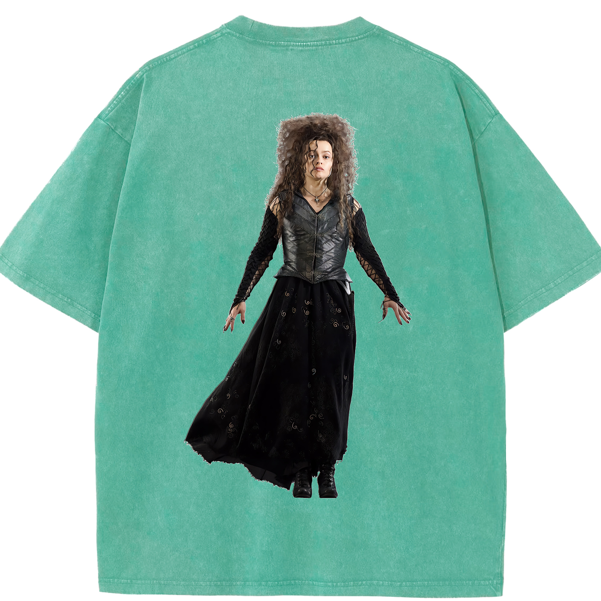 （画像用） Harry Potter ハリー・ポッターシリーズ 綿100% ヴィンテージ風 半袖Tシャツ（背面プリント）